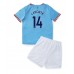 Billige Manchester City Aymeric Laporte #14 Hjemmetrøye Barn 2022-23 Kortermet (+ korte bukser)